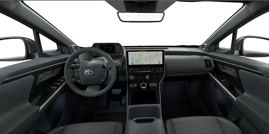 diseño interior del Toyota Aygo x Cross Play color gris 2025