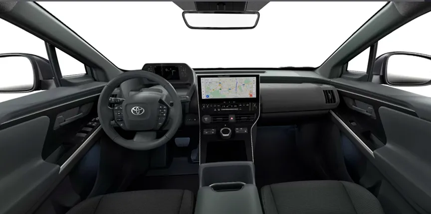 diseño interior del Toyota Aygo x Cross Play color gris 2025