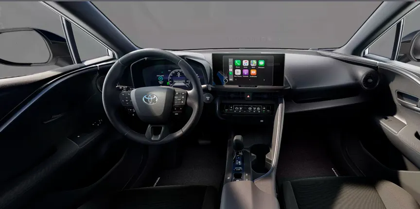 diseño interior del Toyota Aygo x Cross Play color gris 2025