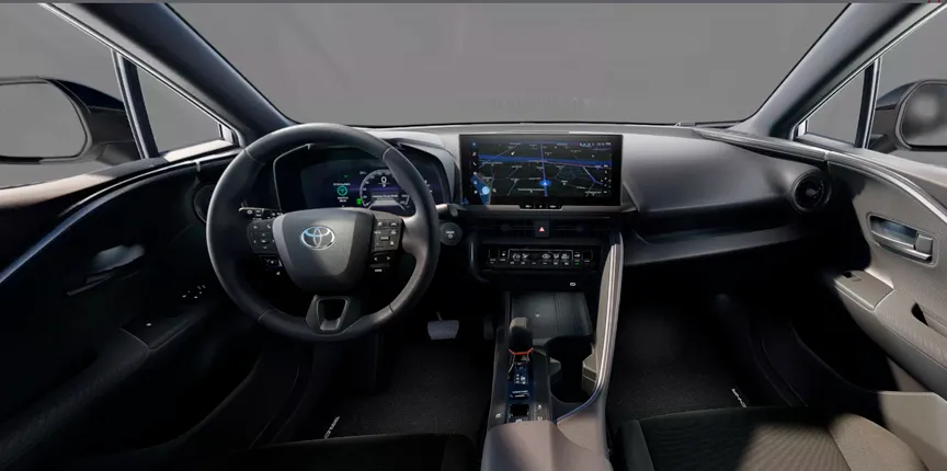 diseño interior del Toyota Aygo x Cross Play color gris 2025