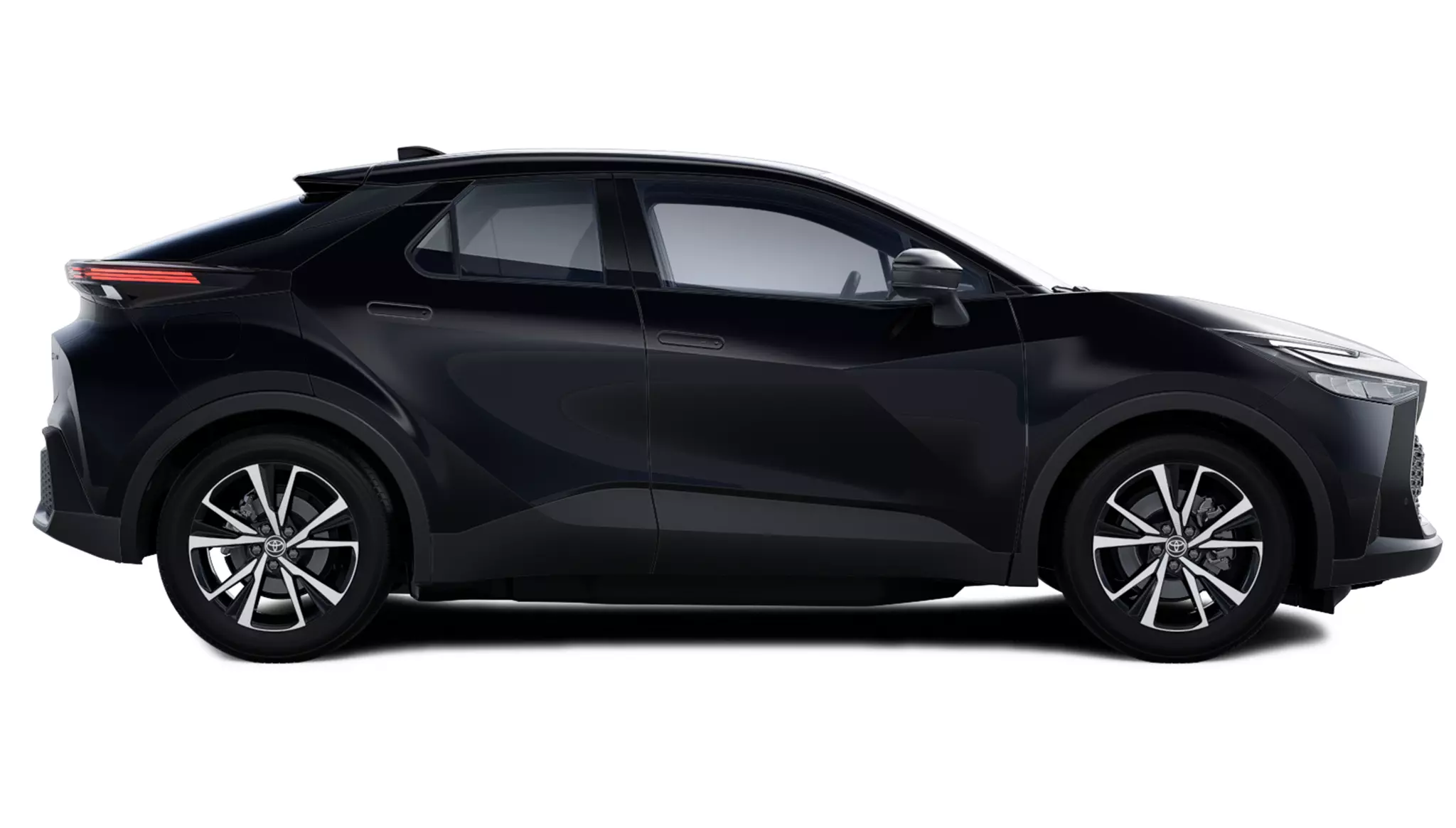 lateral derecho del Toyota Aygo x Cross Play color gris 2025