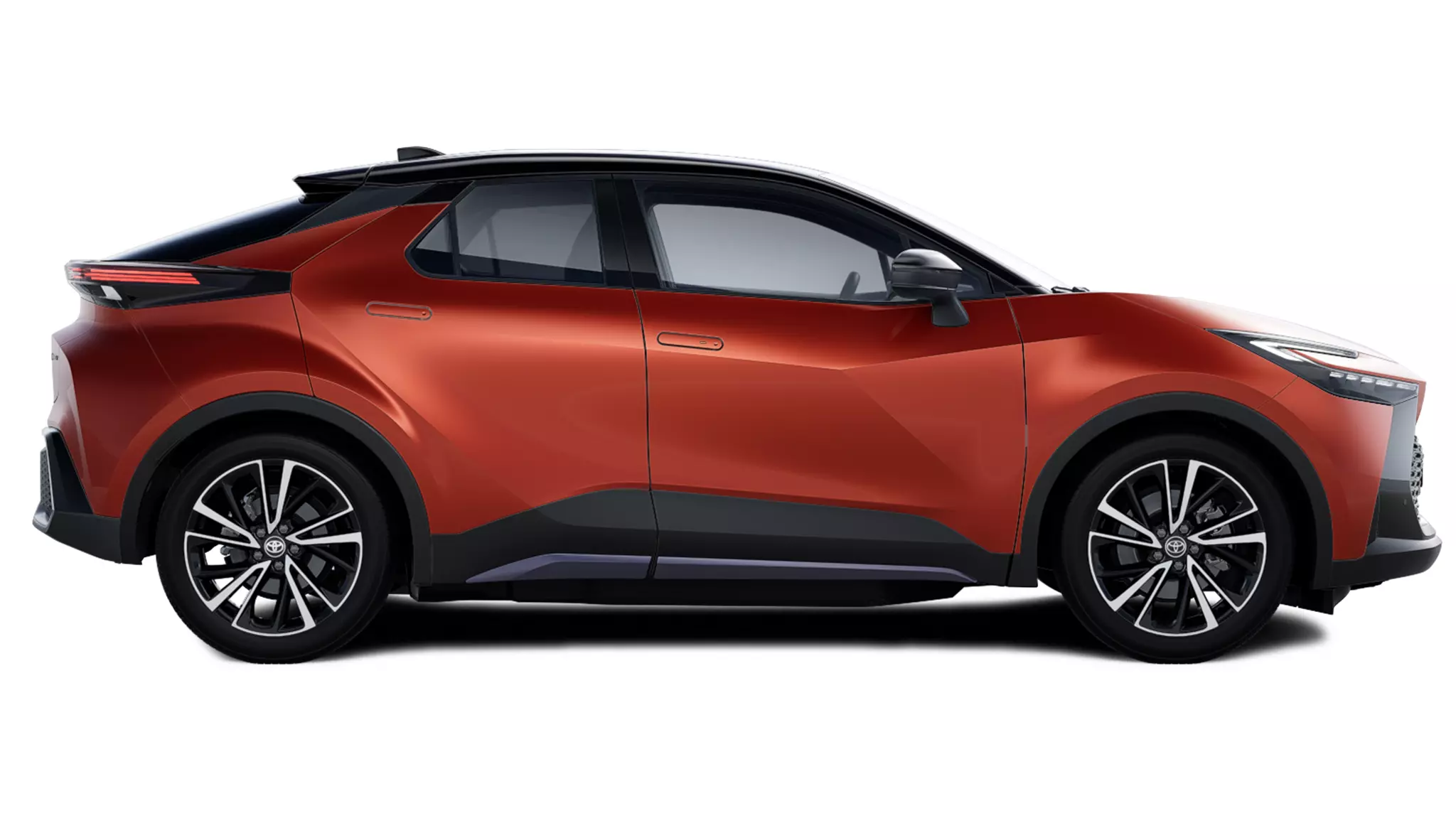lateral derecho del Toyota Aygo x Cross Play color gris 2025