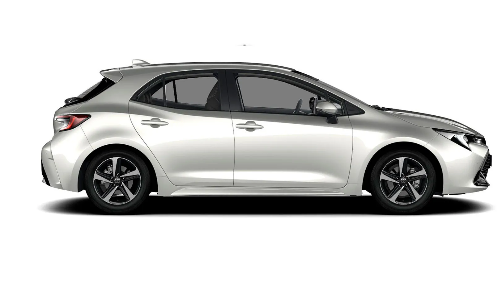 Toyota Corolla Active Plus 2025 lateral derecho con llantas de 16"