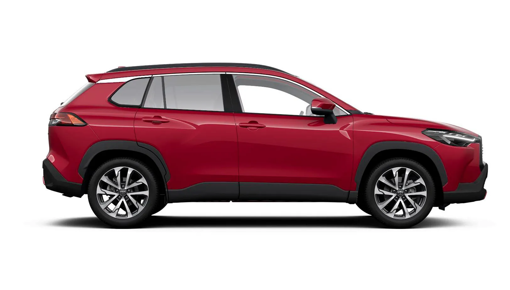 lateral derecho del Toyota Aygo x Cross Play color gris 2025