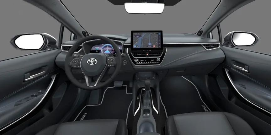 diseño interior del Toyota Aygo x Cross Play color gris 2025