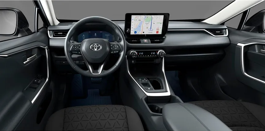 diseño interior del Toyota Aygo x Cross Play color gris 2025