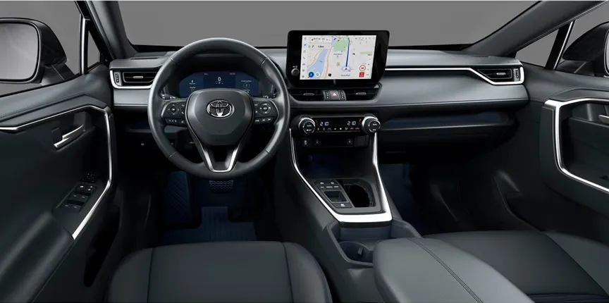 diseño interior del Toyota Aygo x Cross Play color gris 2025