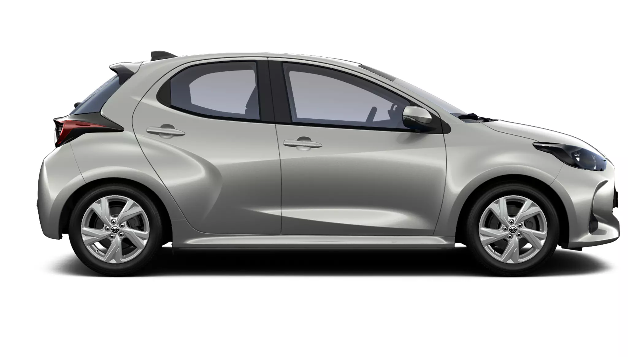 lateral derecho del Toyota Aygo x Cross Play color gris 2025