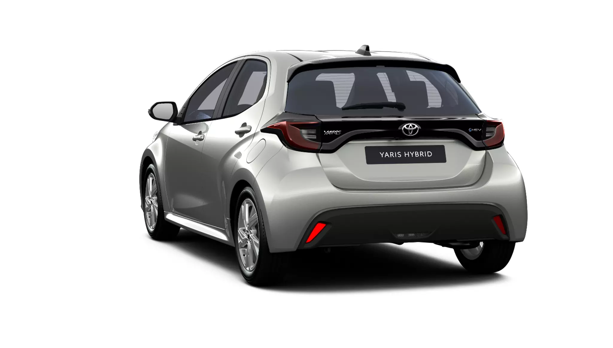 visión trasera del Toyota Aygo x Cross Play color gris 2025