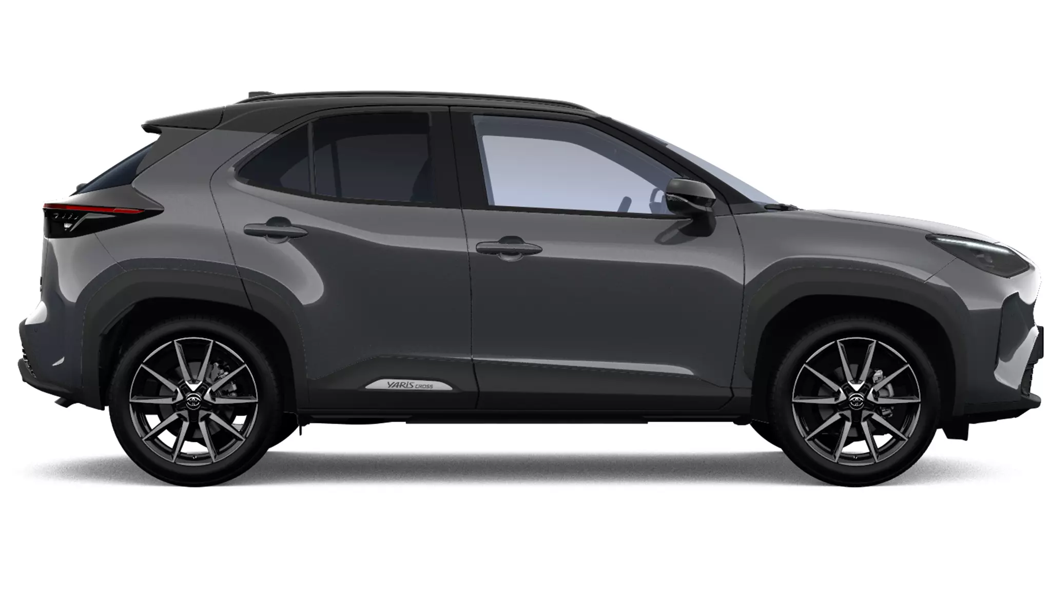 lateral derecho del Toyota Aygo x Cross Play color gris 2025