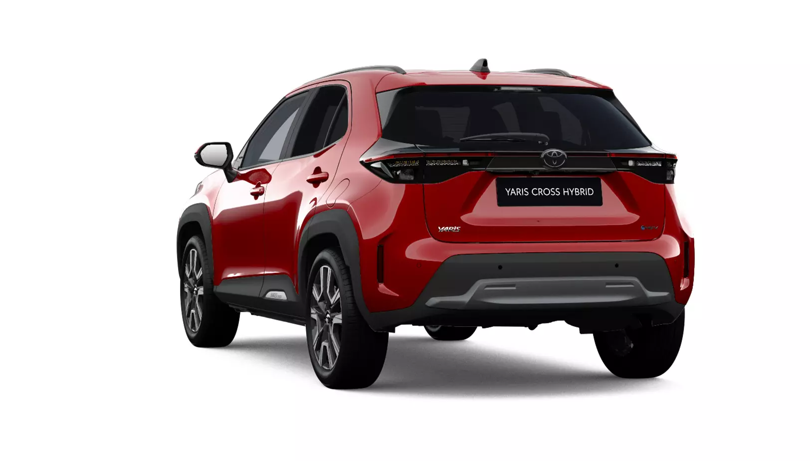 visión trasera del Toyota Aygo x Cross Play color gris 2025