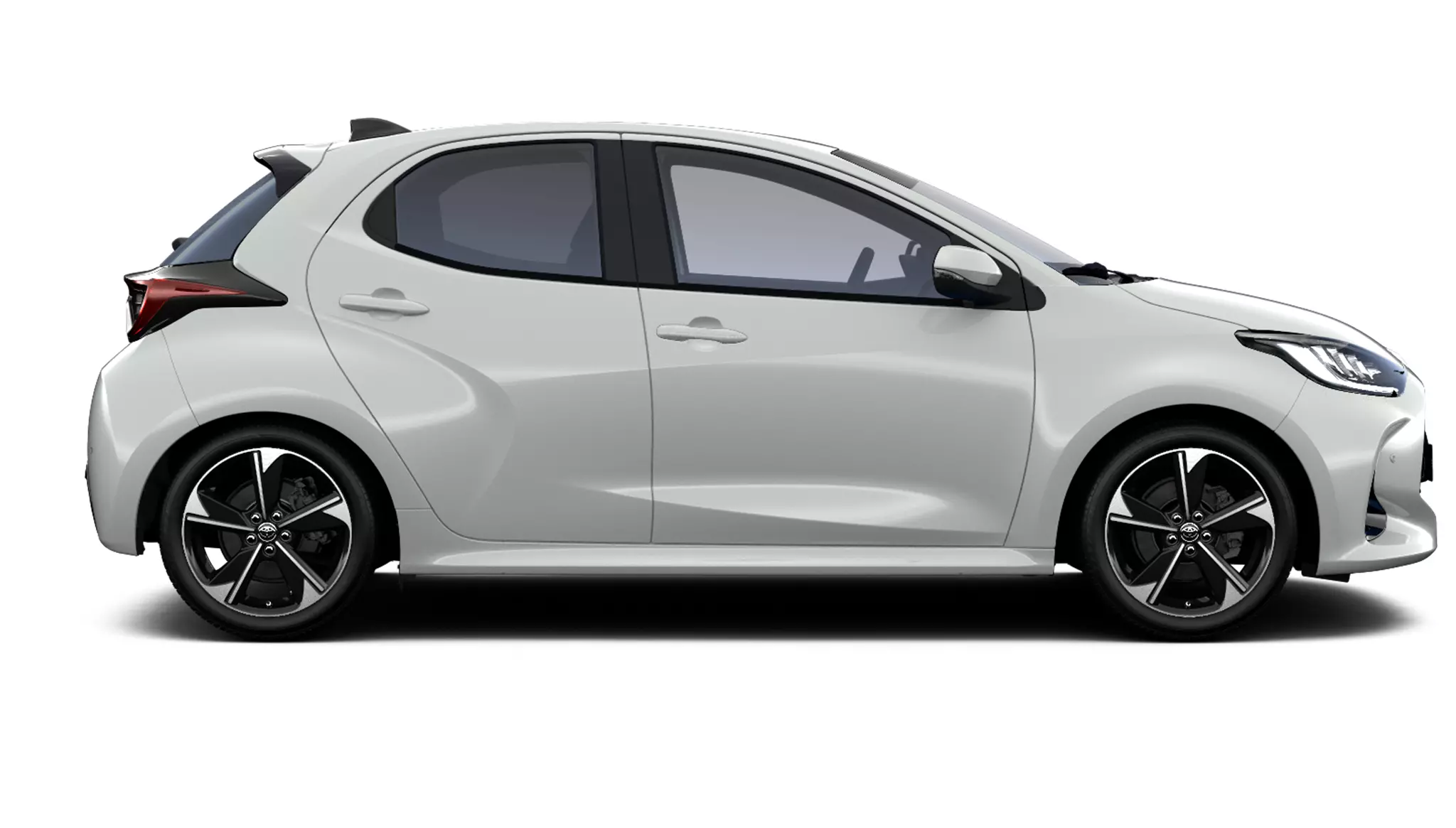 lateral derecho del Toyota Aygo x Cross Play color gris 2025